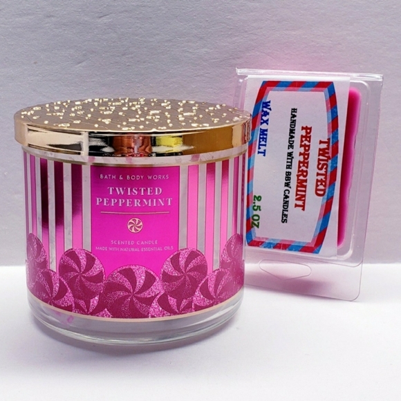 TWISTED PEPPERMINT -Bath & Body Works Candle Wax Melts- $8 per pack - Picture 6 of 9